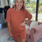 24/7 Ribbed Set - Burnt Orange
