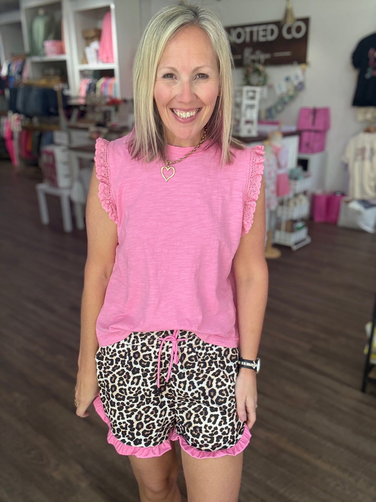 Safari Chic Ruffle Shorts