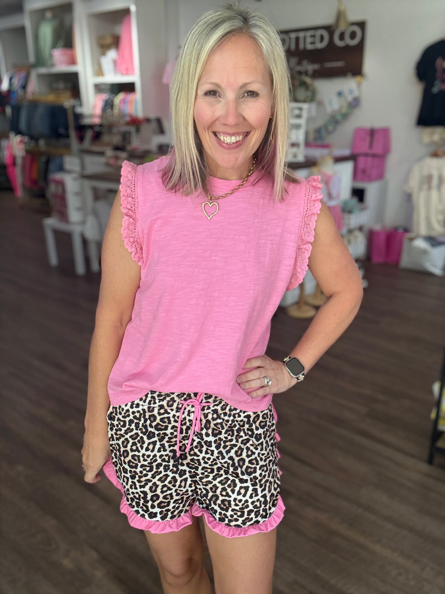 Safari Chic Ruffle Shorts