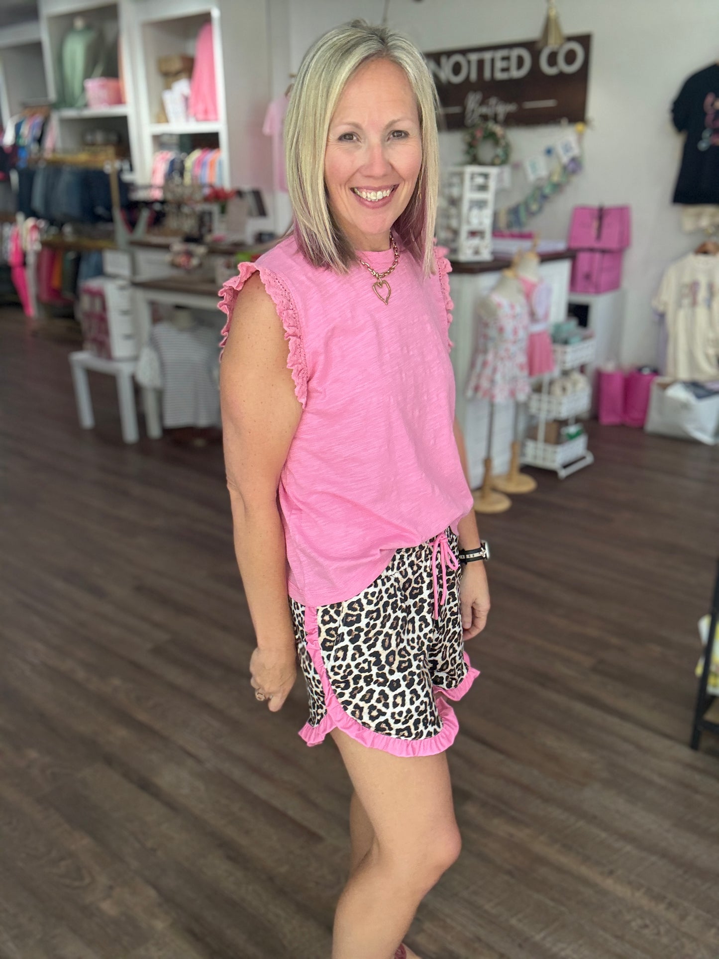 Safari Chic Ruffle Shorts