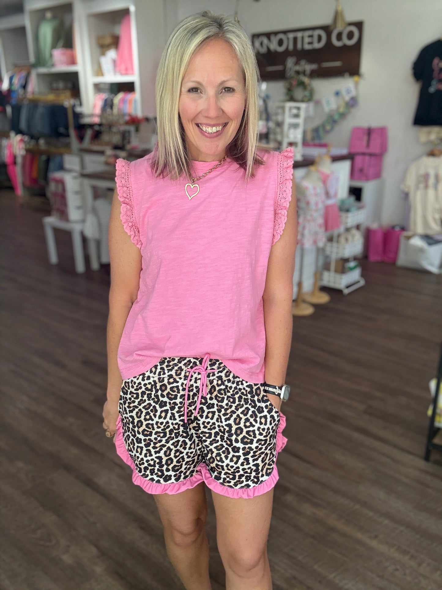 Safari Chic Ruffle Shorts