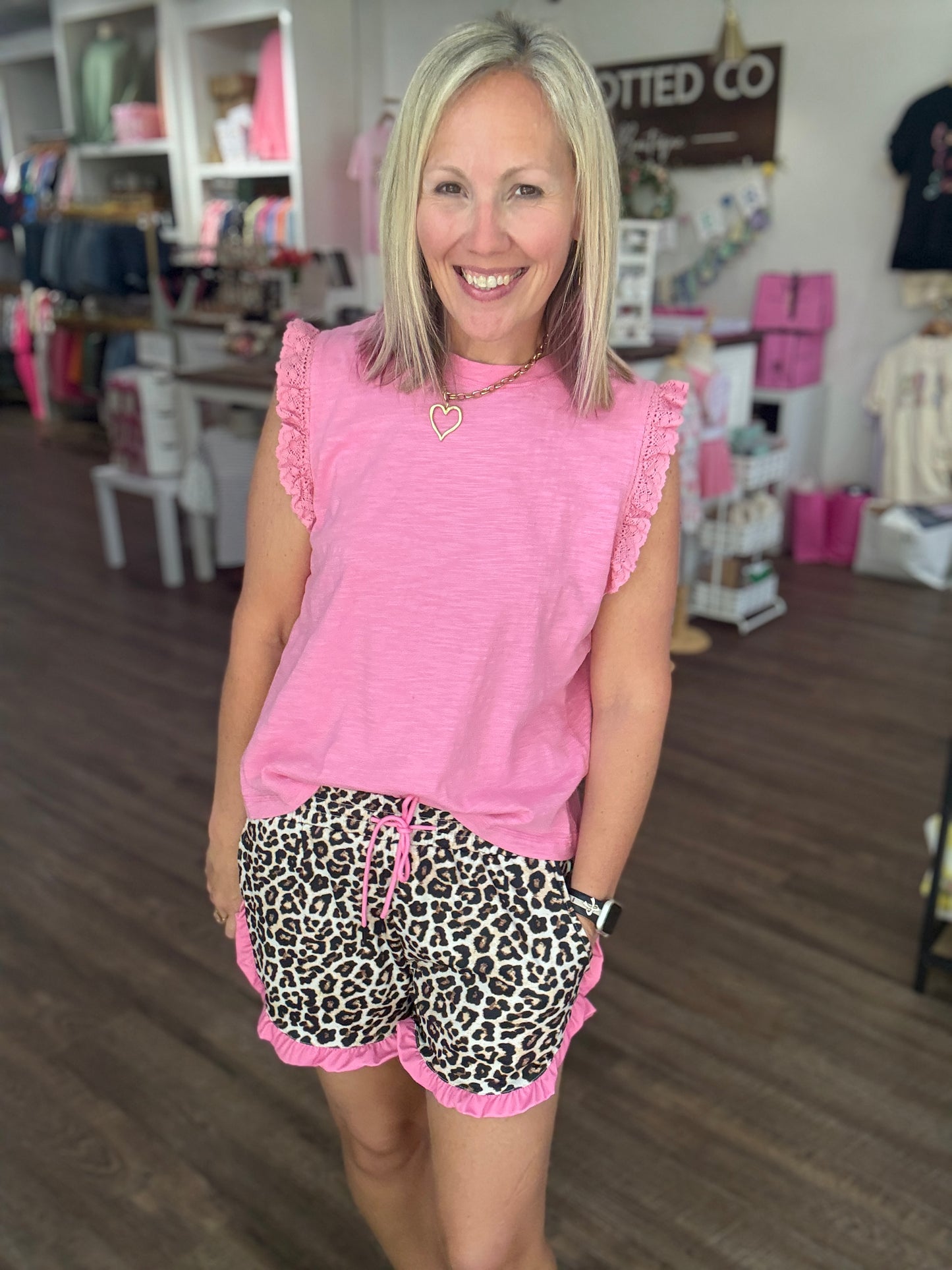 Safari Chic Ruffle Shorts