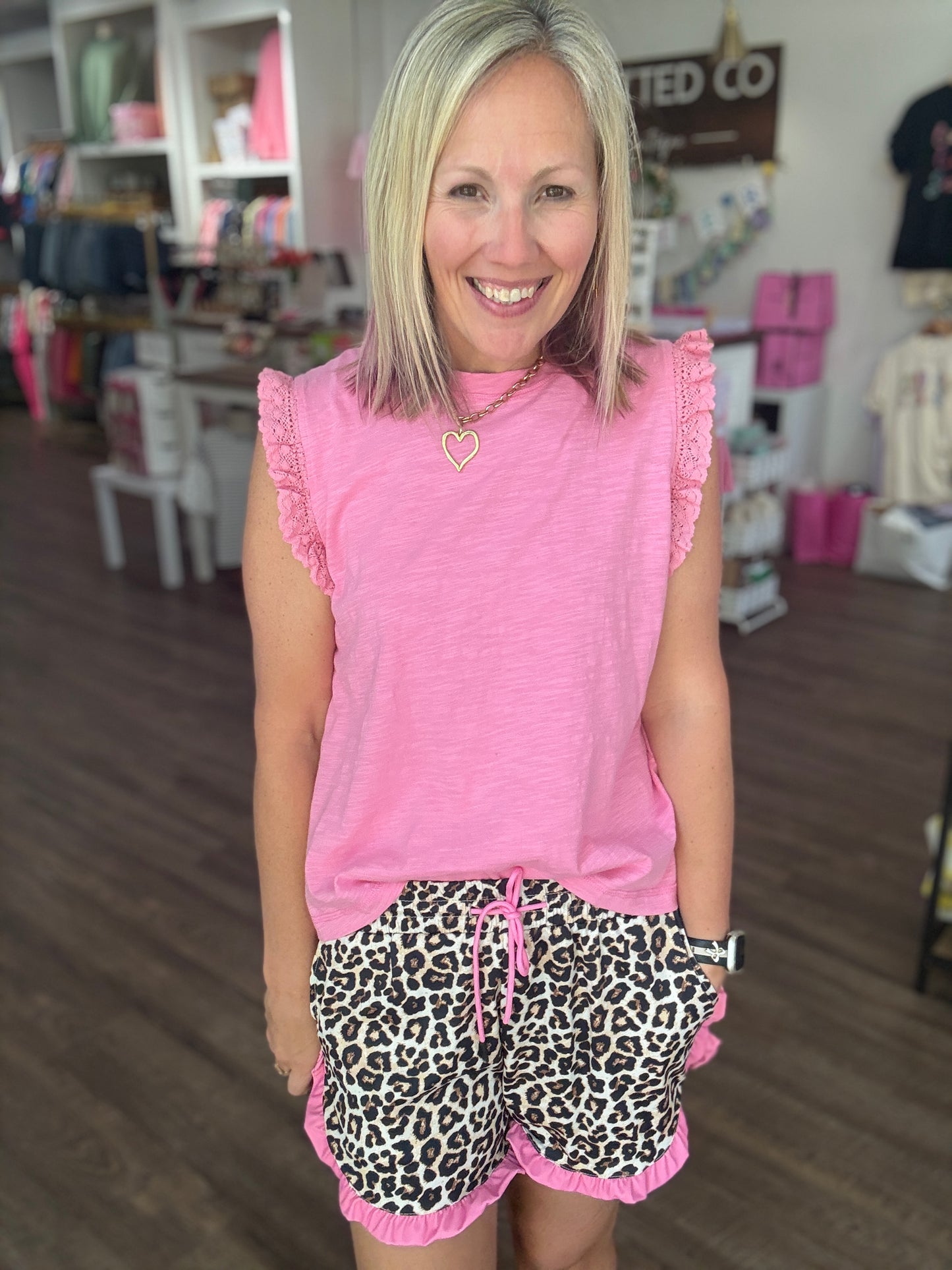 Safari Chic Ruffle Shorts