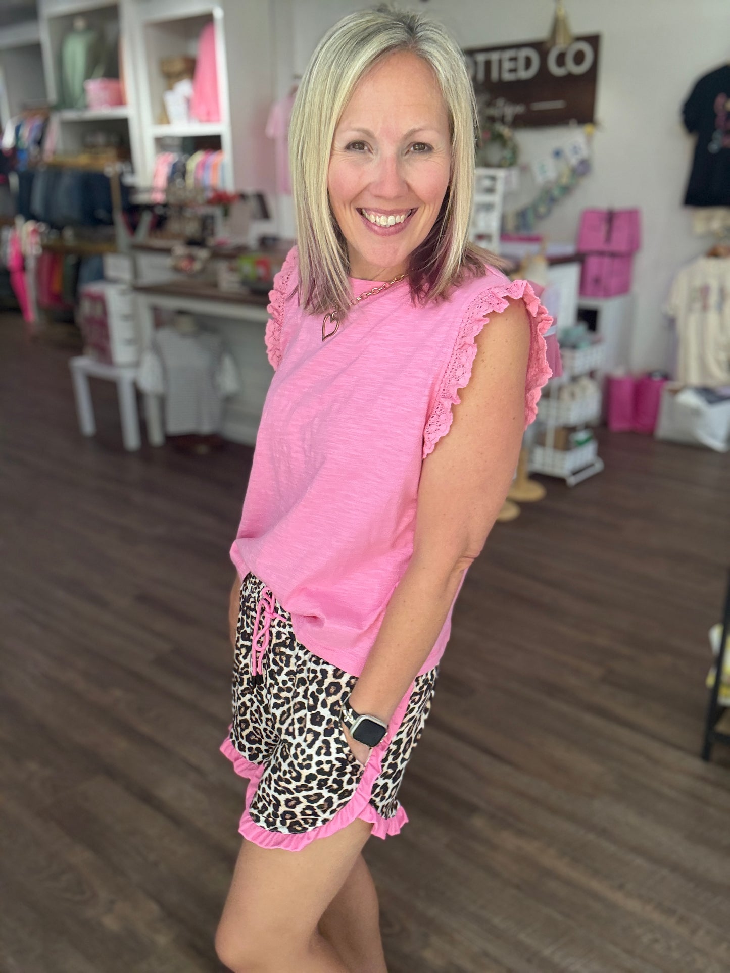 Safari Chic Ruffle Shorts