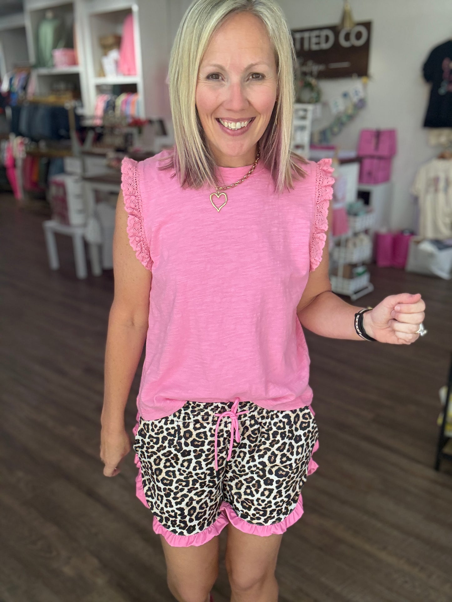 Safari Chic Ruffle Shorts