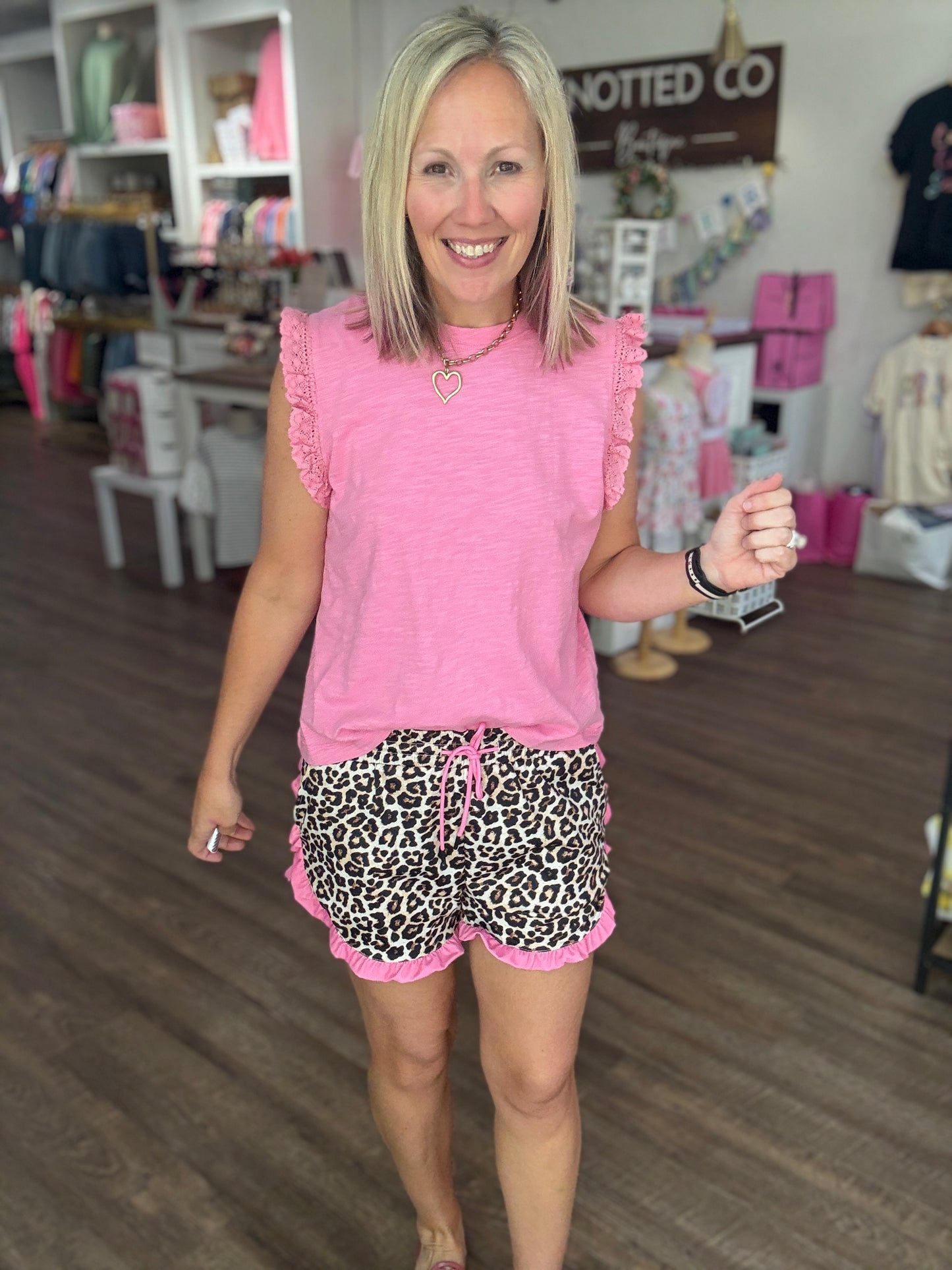 Safari Chic Ruffle Shorts