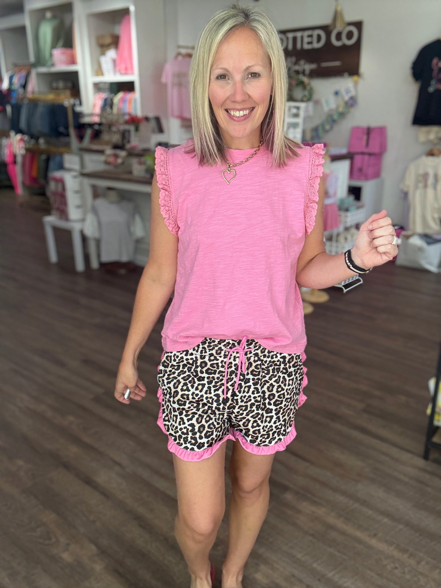 Safari Chic Ruffle Shorts