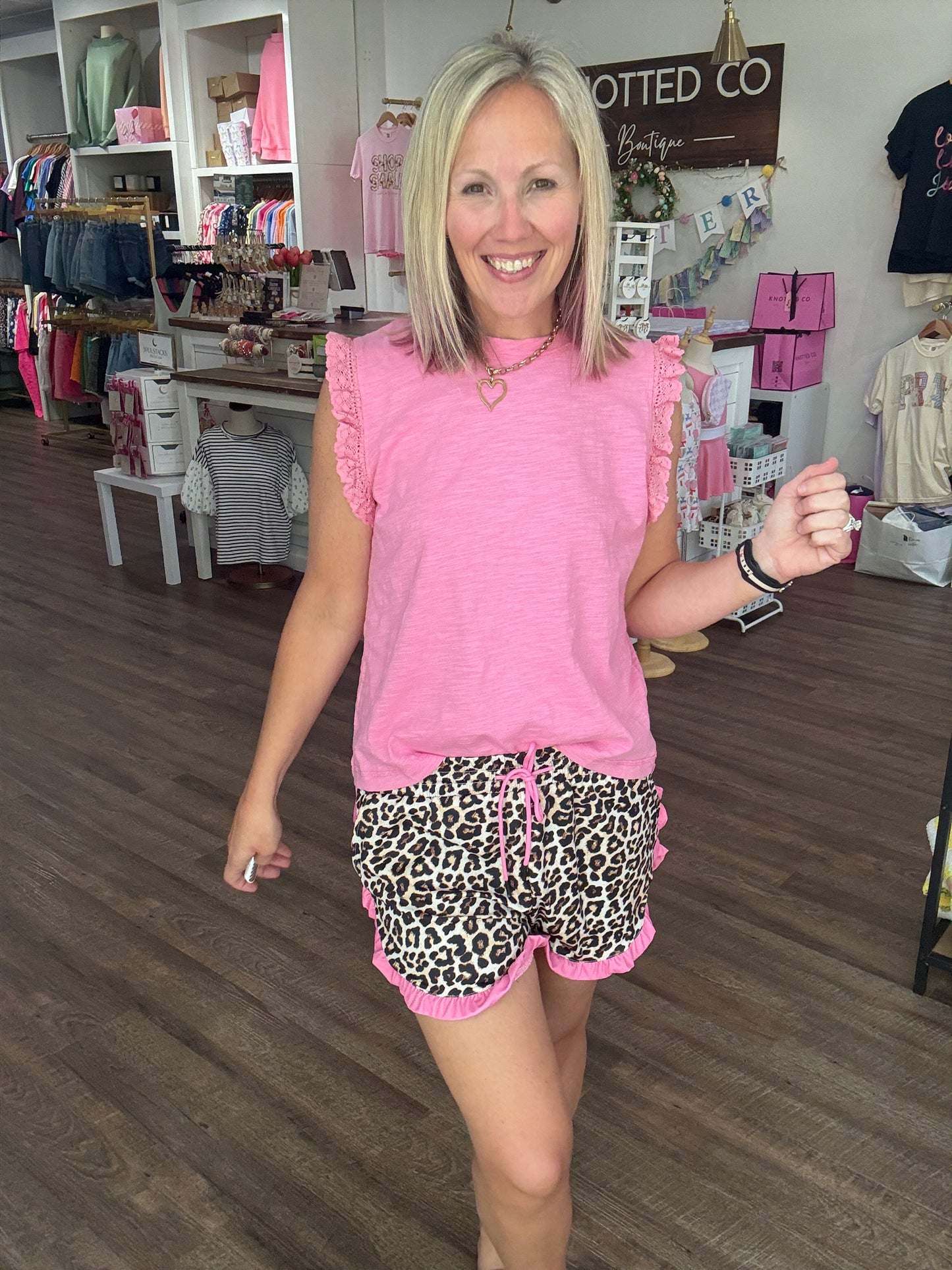 Safari Chic Ruffle Shorts