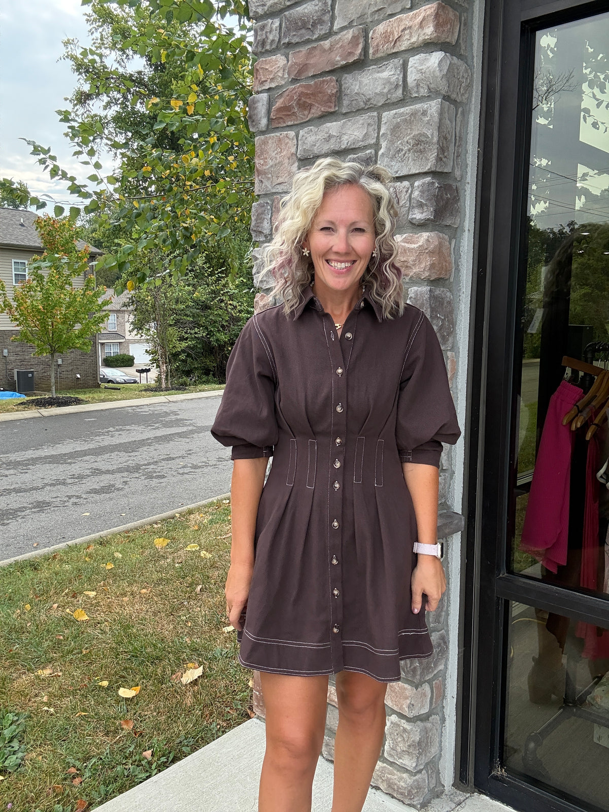 The Good Stitch Dress- Chocolate
