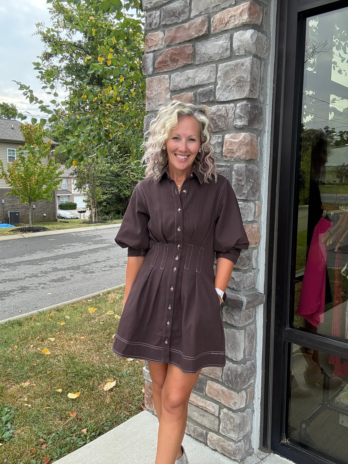 The Good Stitch Dress- Chocolate