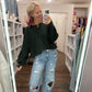 Breezy Back Long Sleeve- Forest