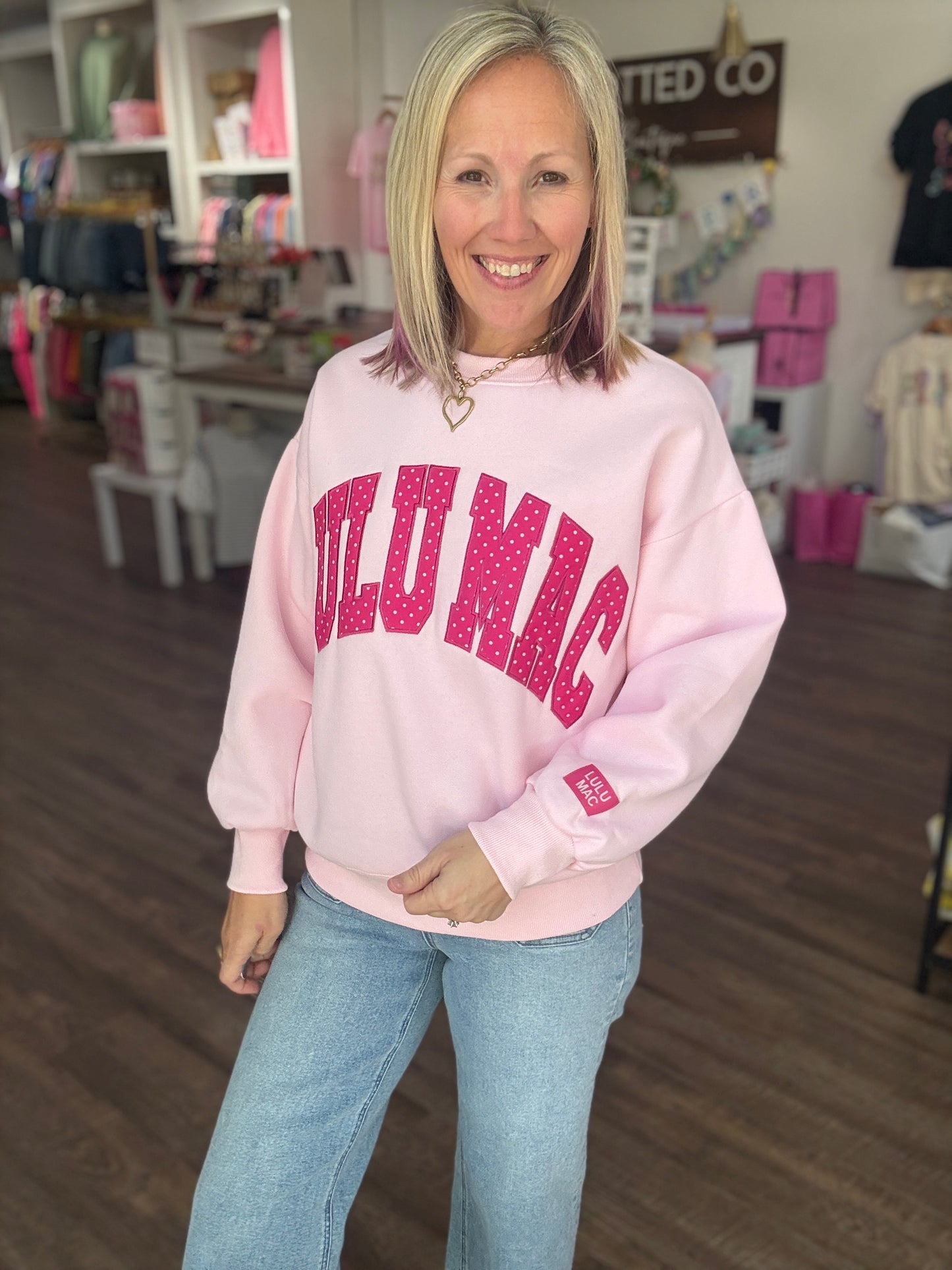 Pink Wink Lulu Sweatshirt