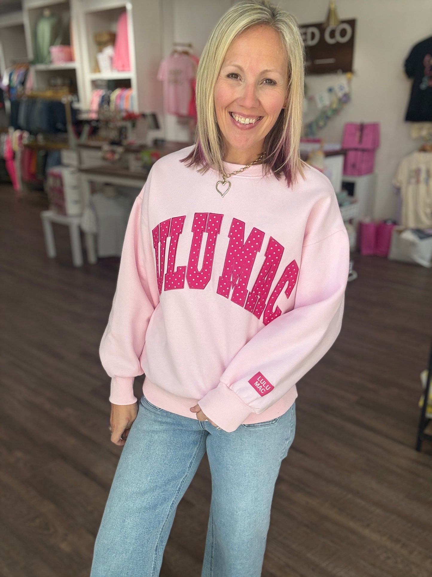 Pink Wink Lulu Sweatshirt