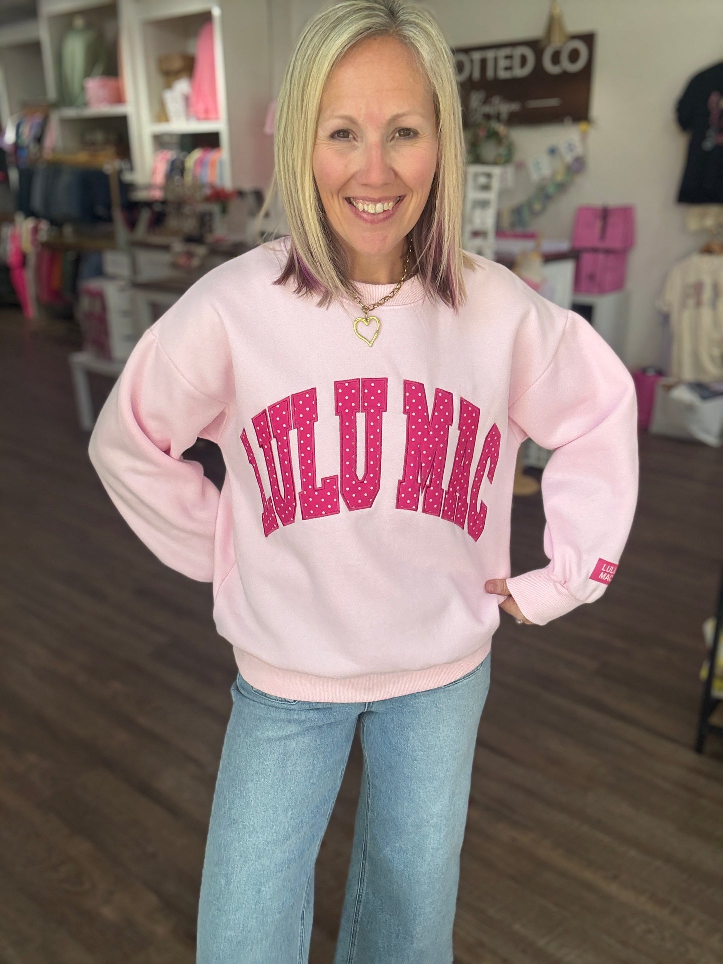Pink Wink Lulu Sweatshirt