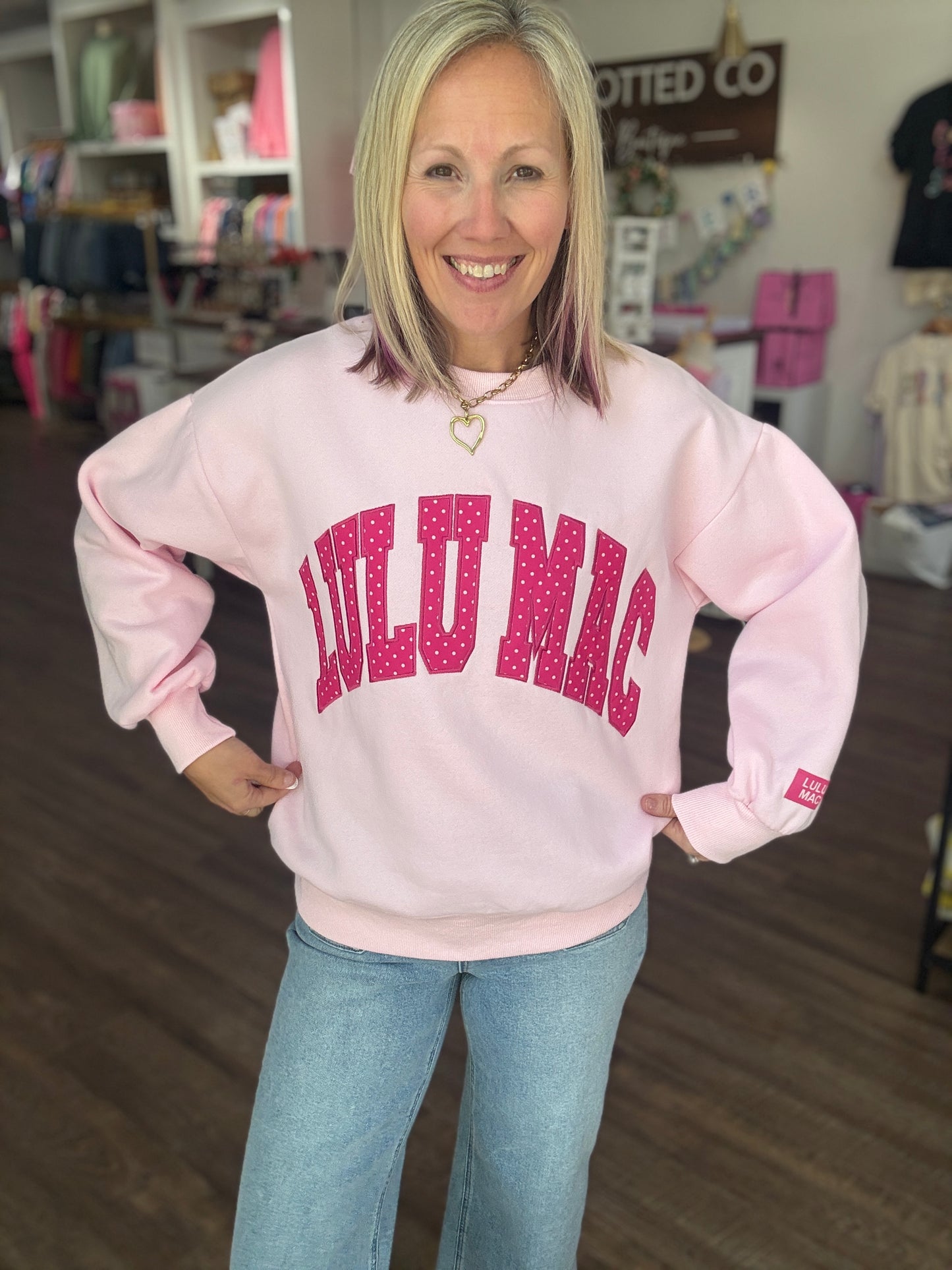 Pink Wink Lulu Sweatshirt