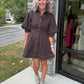 The Good Stitch Dress- Chocolate