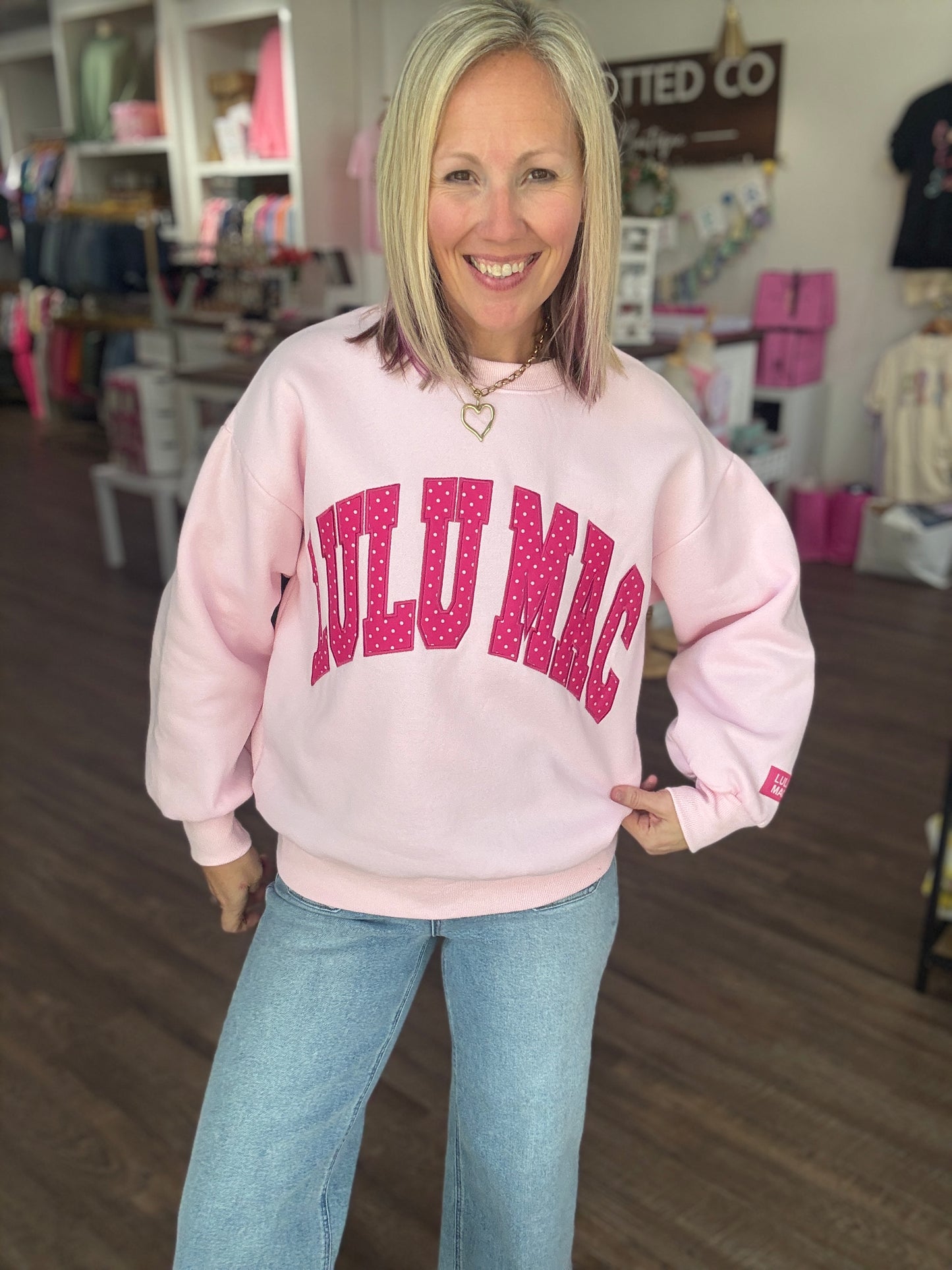 Pink Wink Lulu Sweatshirt