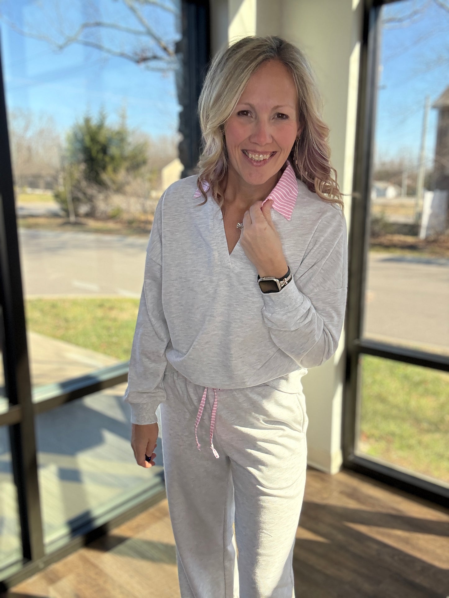 Pink Edge Lounge Set