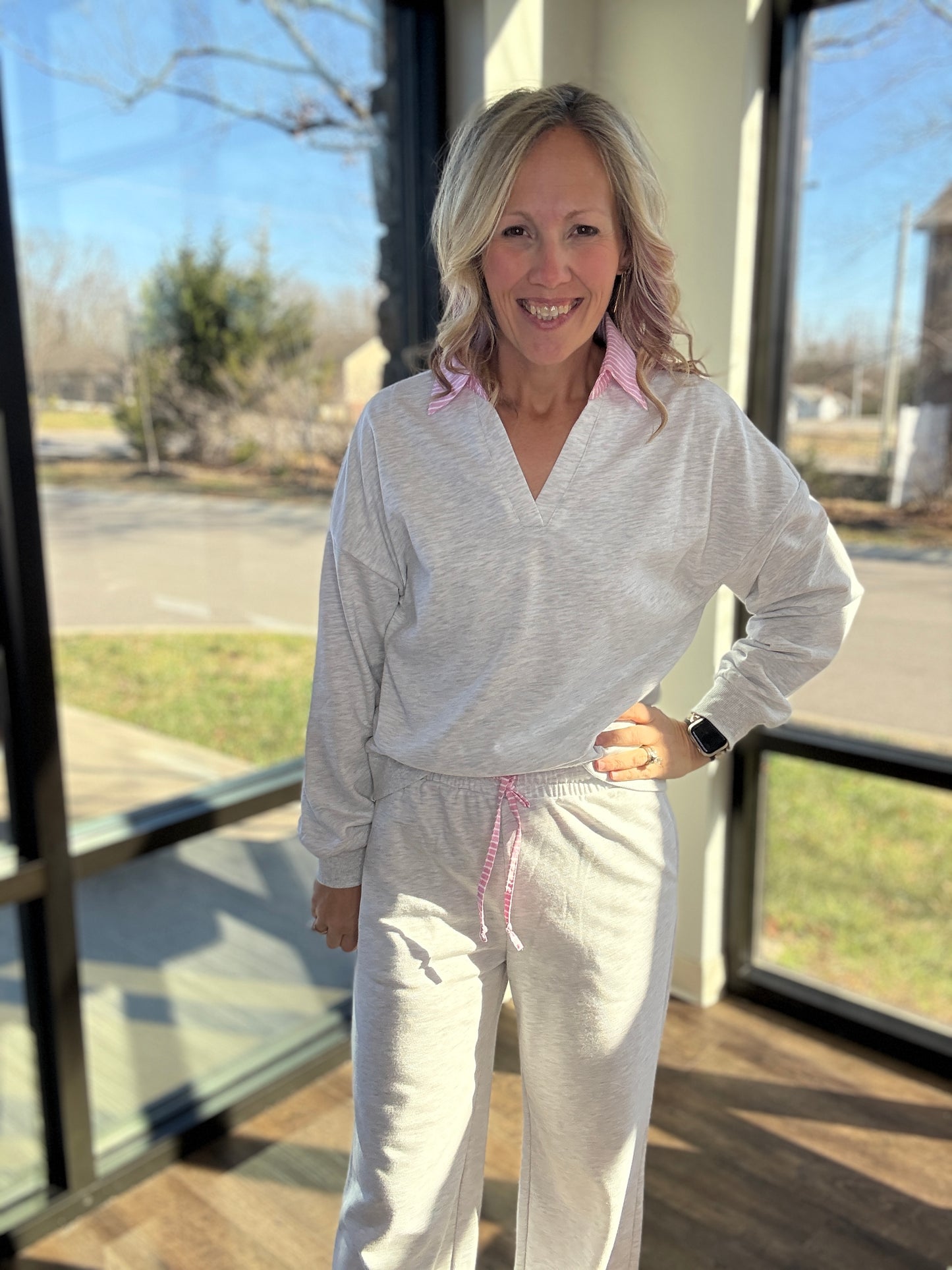 Pink Edge Lounge Set