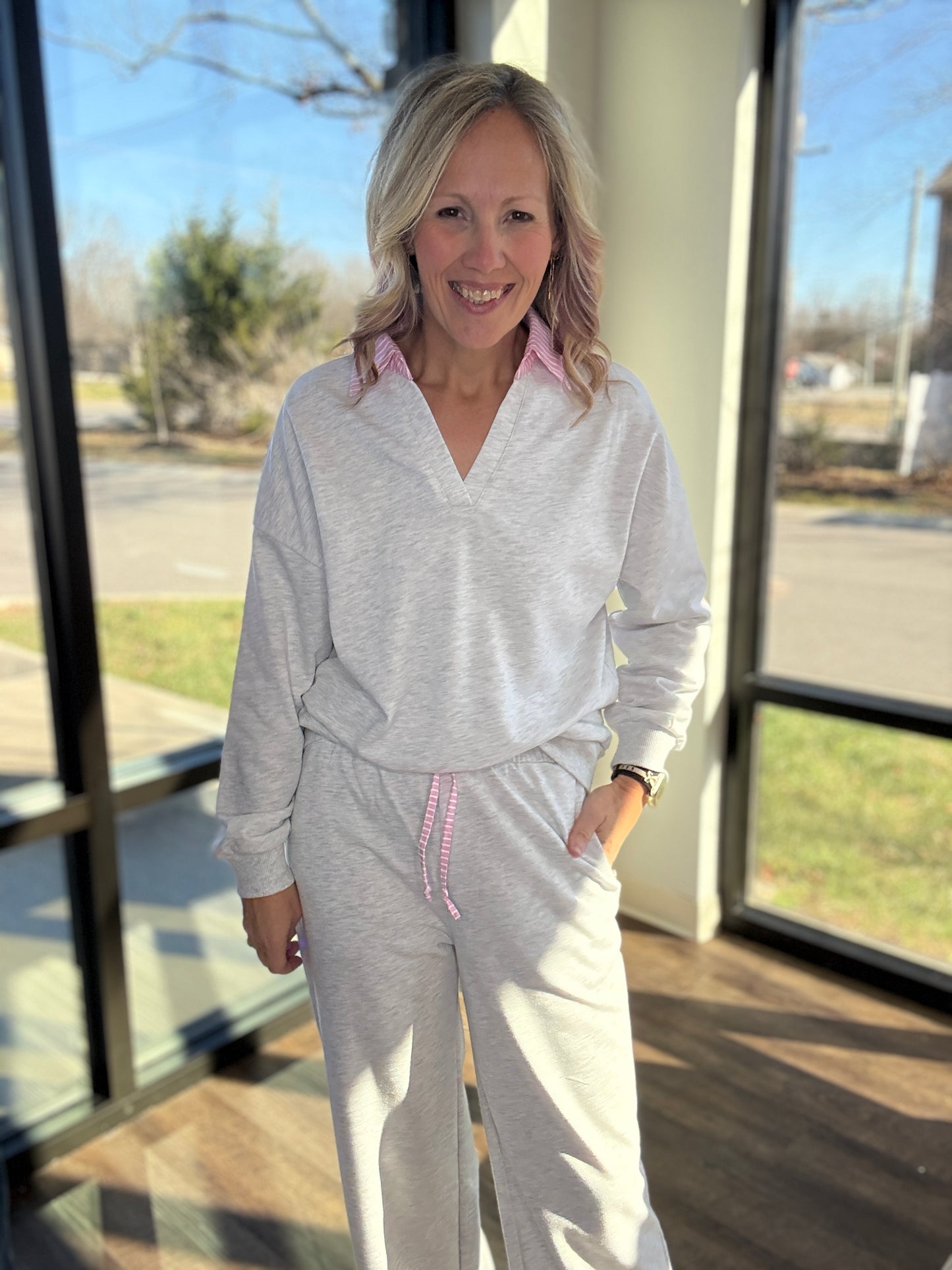 Pink Edge Lounge Set