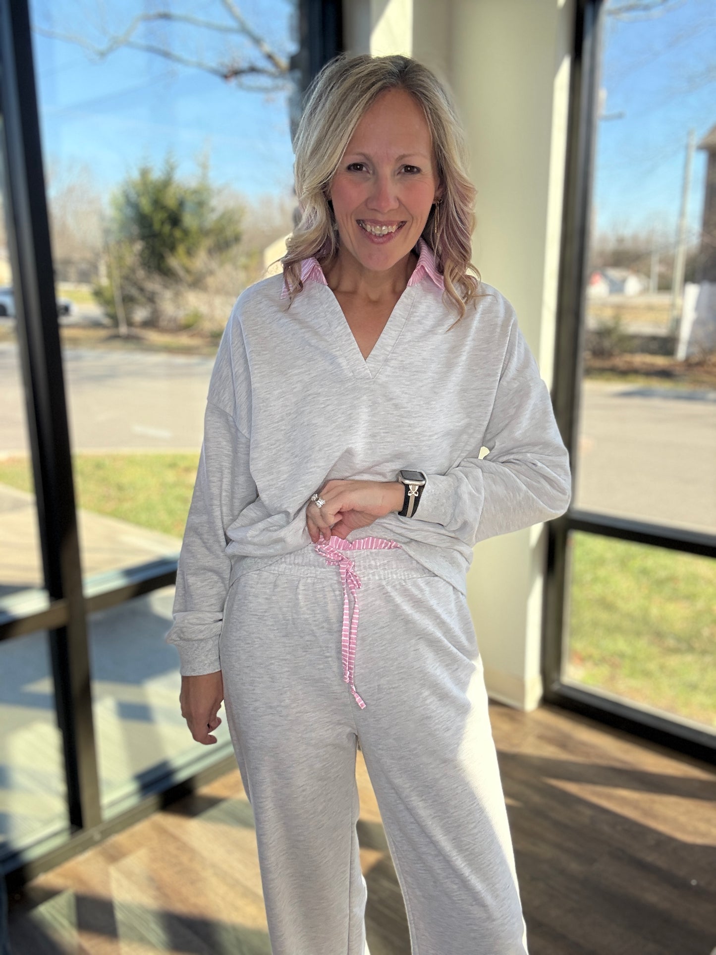 Pink Edge Lounge Set