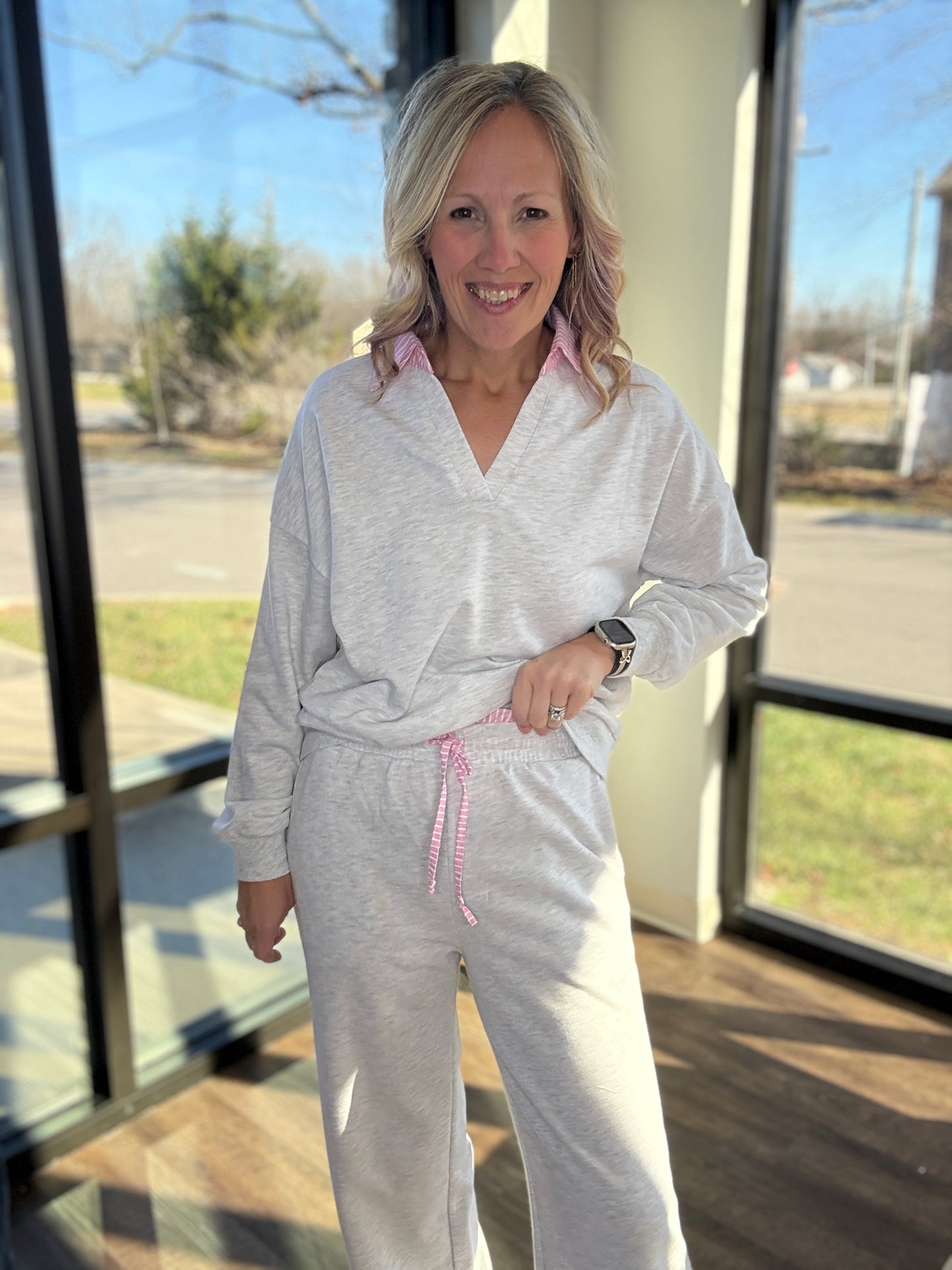 Pink Edge Lounge Set