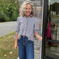Falling For Gingham Top