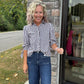 Falling For Gingham Top