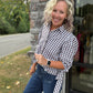 Falling For Gingham Top