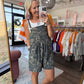 Camo Cozy Overalls- Shorts