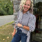 Falling For Gingham Top