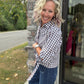 Falling For Gingham Top