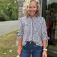 Falling For Gingham Top