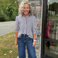 Falling For Gingham Top