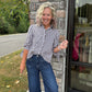 Falling For Gingham Top
