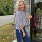 Falling For Gingham Top