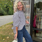 Falling For Gingham Top