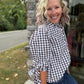 Falling For Gingham Top