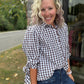 Falling For Gingham Top