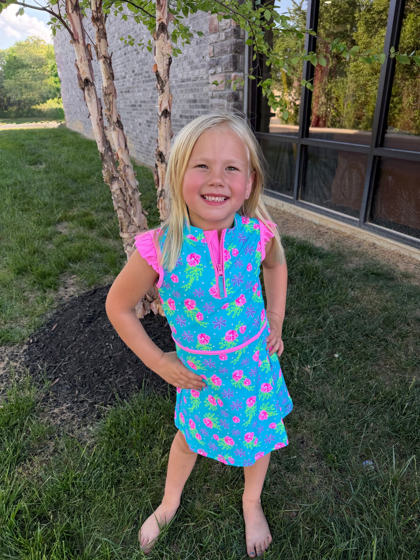 Happy Hibiscus Active Dress