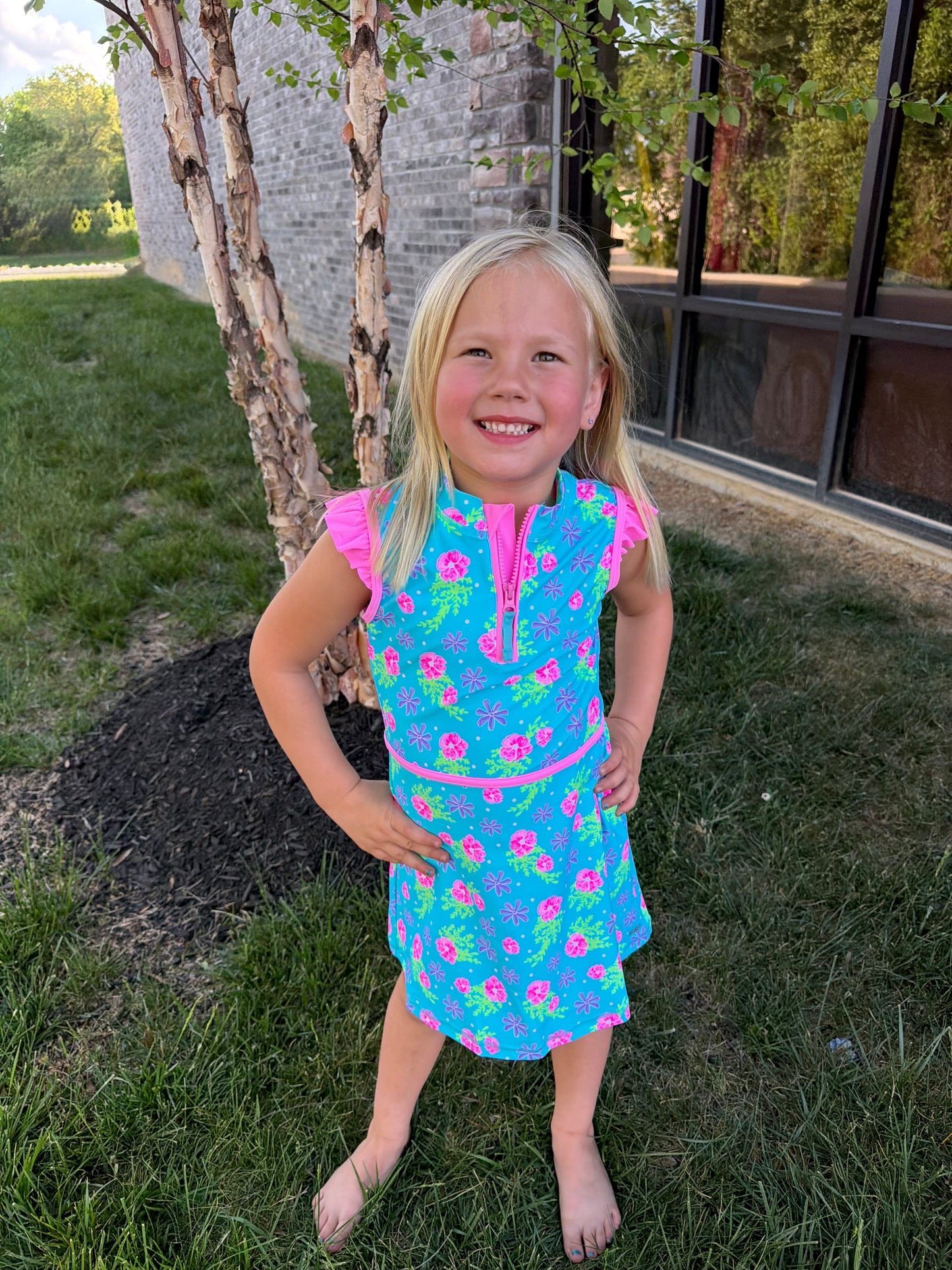 Happy Hibiscus Active Dress