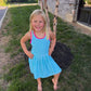 Aqua Gingham Dress