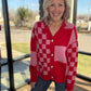 Sweetheart Check Cardigan
