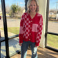 Sweetheart Check Cardigan