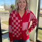 Sweetheart Check Cardigan