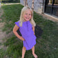 Girls Vivid Purple Dress