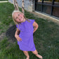 Girls Vivid Purple Dress
