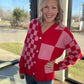 Sweetheart Check Cardigan