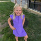 Girls Vivid Purple Dress