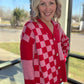 Sweetheart Check Cardigan
